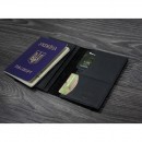 Кожаная обложка на паспорт "Карбон" 2.0 Графит-2