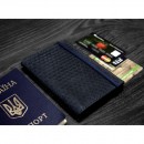 Кожаная обложка на паспорт "Карбон" 2.0 Ночное небо-4