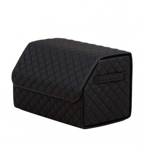 Органайзер саквояж в багажник авто з еко-шкіри Avtocase 50*30*30 Чорний-1