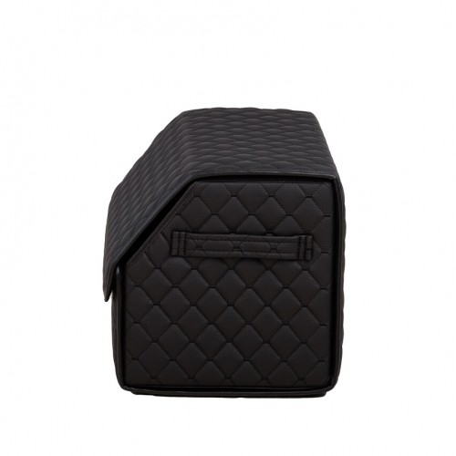 Органайзер саквояж в багажник авто з еко-шкіри Avtocase 50*30*30 Чорний-3