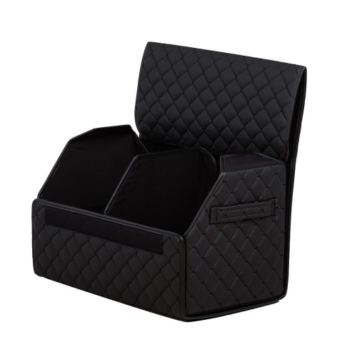 Органайзер саквояж в багажник авто з еко-шкіри Avtocase 50*30*30 Чорний-2