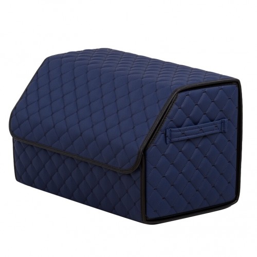 Органайзер саквояж в багажник авто з еко-шкіри Avtocase 50*30*30 Синій-1