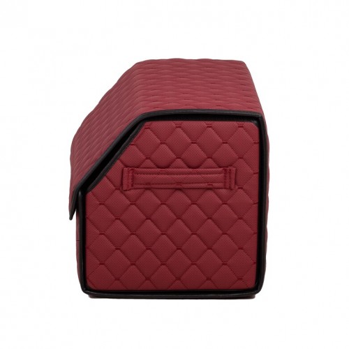 Органайзер саквояж в багажник авто з еко-шкіри Avtocase 50*30*30 Бордовий-5