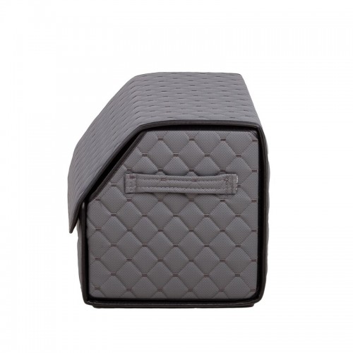 Органайзер саквояж в багажник авто з еко-шкіри Avtocase 50*30*30 Сірий-2