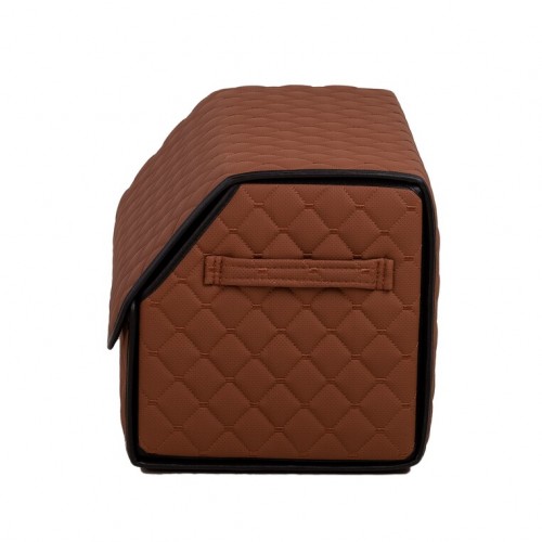 Органайзер саквояж в багажник авто з еко-шкіри Avtocase 50*30*30 Рудий-3