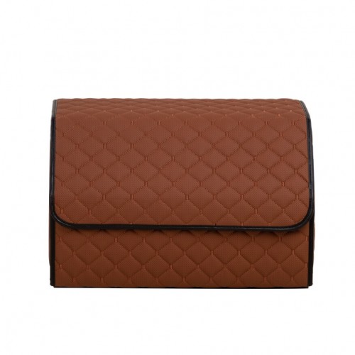 Органайзер саквояж в багажник авто з еко-шкіри Avtocase 50*30*30 Рудий-2