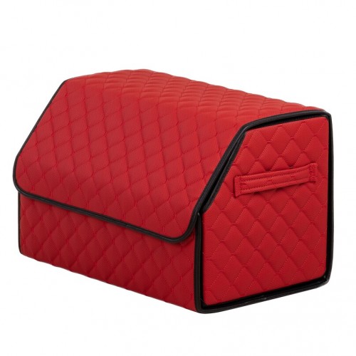 Органайзер саквояж в багажник авто з еко-шкіри Avtocase 50*30*30 Червоний-1