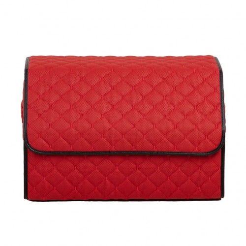 Органайзер саквояж в багажник авто з еко-шкіри Avtocase 50*30*30 Червоний-5