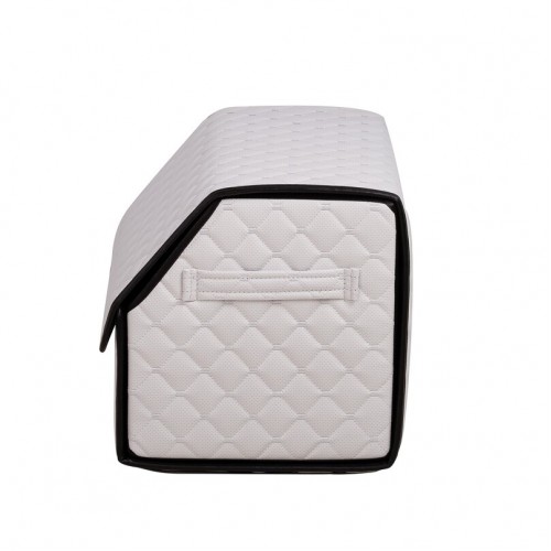 Органайзер саквояж в багажник авто з еко-шкіри Avtocase 50*30*30 Білий-3