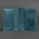 Обложка на паспорт 4.0 из натуральной кожи Малахит-2