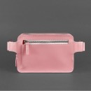 Напоясная кожаная сумка "DropBag" Розовый персик-5