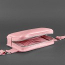 Напоясная кожаная сумка "DropBag" Розовый персик-3