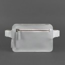 Напоясная кожаная сумка "DropBag" Серая-4