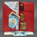 Кожаный тревел кейс для дорожных документов 3.1 Красный-3