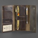 Кожаный клатч и дорожный органайзер 5.0 Орех Blanknote-3