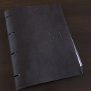 Имиджевый планировщик А4 на кольцах BogushBook Бизнес Коричневый-3