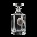 Набір для віскі склянки та графин "Генштаб ЗСУ" Boss Crystal Срібло Золото-2
