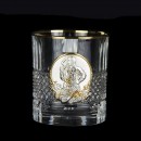 Набір склянок для віскі "Козаки" Boss Crystal 6 штук Кришталь Срібло Золото (Італія)-7