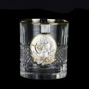 Набір склянок для віскі "Козаки" Boss Crystal 6 штук Кришталь Срібло Золото (Італія)-3