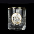 Набір склянок для віскі "Козаки" Boss Crystal 6 штук Кришталь Срібло Золото (Італія)-10