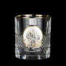 Набір склянок для віскі "Козаки" Boss Crystal 6 штук Кришталь Срібло Золото (Італія)-2