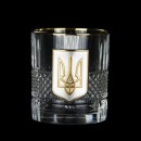 Набір для віскі з графіном "Тризуб" Boss Crystal Кришталь Срібло Золото (Італія)-5