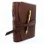 Кожаный блокнот формата A5 Comfy Strap Brown с ручкой