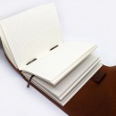 Кожаный блокнот А5 ручной работы Comfy Strap Brown-5