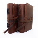 Кожаный блокнот А5 ручной работы Comfy Strap Brown-2