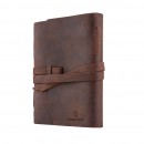 Кожаный блокнот ручной работы Comfy Strap B6 Brown с ручкой в комплекте-3