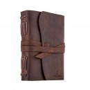 Кожаный блокнот ручной работы Comfy Strap B6 Brown с ручкой в комплекте-2