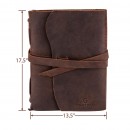 Кожаный блокнот ручной работы Comfy Strap B6 Brown с ручкой в комплекте-8
