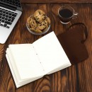 Кожаный блокнот ручной работы Comfy Strap B6 Brown-9