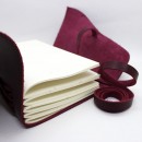 Кожаный блокнот А5 ручной работы Comfy Strap Bordo-5