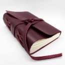 Кожаный блокнот А5 ручной работы Comfy Strap Bordo-2