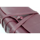 Кожаный блокнот А5 ручной работы Comfy Strap Bordo-6