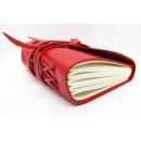 Кожаный блокнот ручной работы Comfy Strap формата A5 Red-4