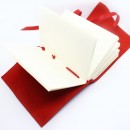 Кожаный блокнот ручной работы Comfy Strap формата B6 Red-6