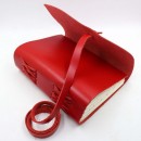 Кожаный блокнот ручной работы Comfy Strap формата A5 Red-2