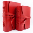Кожаный блокнот ручной работы Comfy Strap формата A5 Red-5