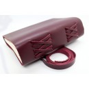 Кожаный блокнот ручной работы Comfy Strap Bordo-5