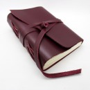 Кожаный блокнот ручной работы Comfy Strap Bordo-7