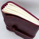 Кожаный блокнот ручной работы Comfy Strap Bordo-2