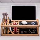 Дерев'яний органайзер для косметики Beauty Station-2