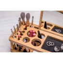 Підставка для косметики Beauty Station з великим дзеркалом-6