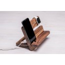 Дерев'яна підставка-органайзер для телефона і годиника Unisex iWatch -6