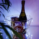 Жіночий подарунковий кошик з солодощами та шампанським ►Diamond-2