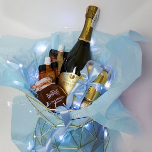Жіночий подарунковий кошик з Prosecco та солодощами ►Diamond від Franklin-1