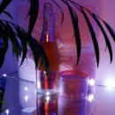 Жіночий подарунковий бокс з пледом та шампанським ►Orchid-2