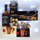 Подарочный набор для мужчины с алкоголем, кофе, орехами и сладостями ChocoNuts Mix-4